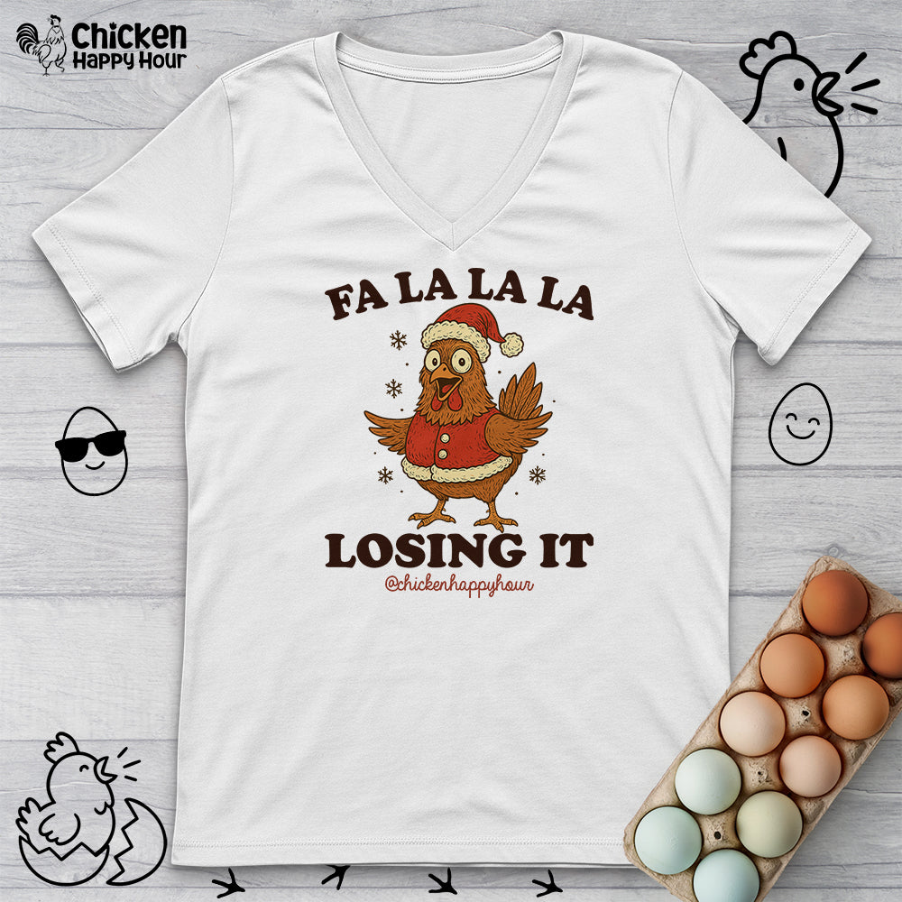 FA LA LA LA Losing It  2 V-Neck Tee