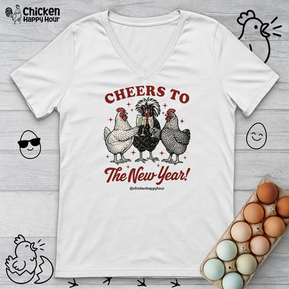 Cheers to The New Year V-Neck Tee