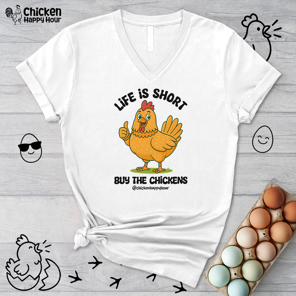 Life is Short V-Neck Tee