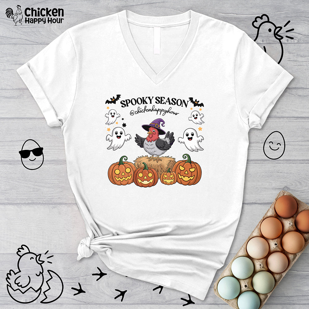 Spooky Season V-Neck Tee