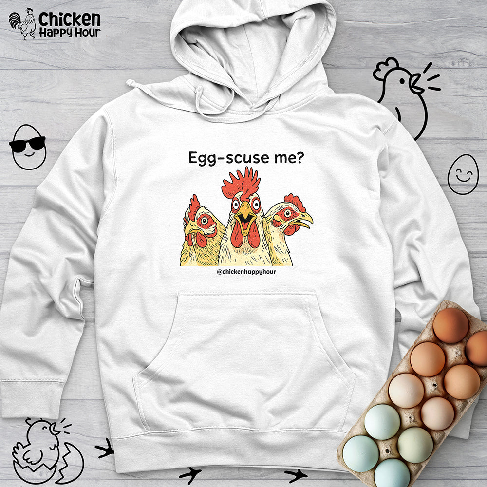 Egg-Scuse Me Hooded Sweatshirt
