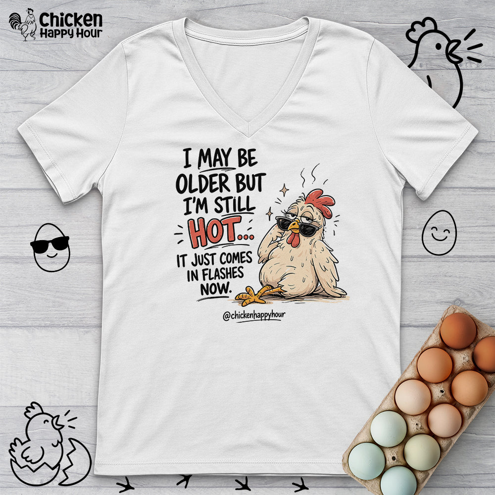 I May be Older V-Neck Tee