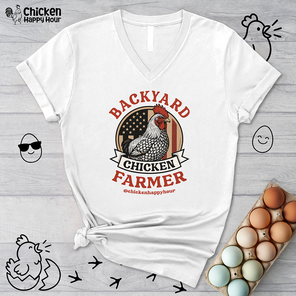 Backyard Chicken Farmer V-Neck Tee