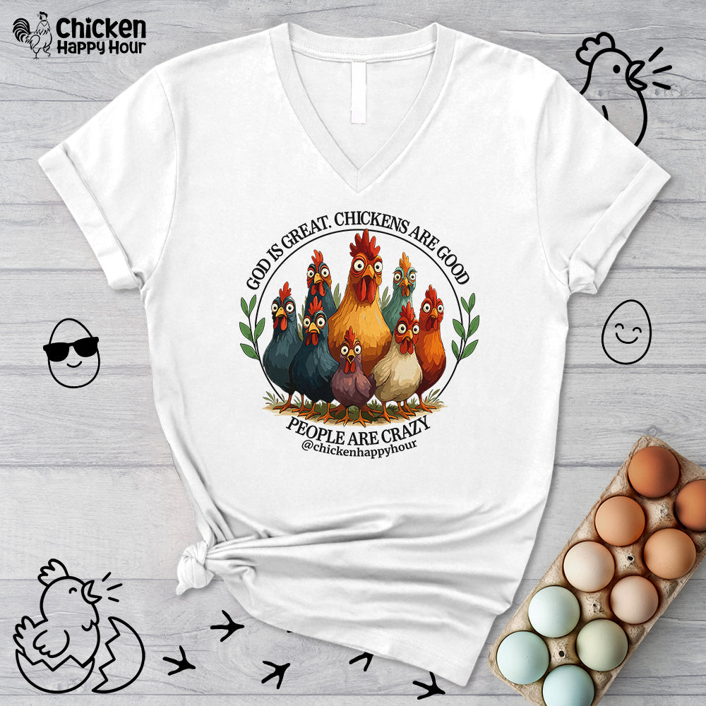 God Is Great V-Neck Tee