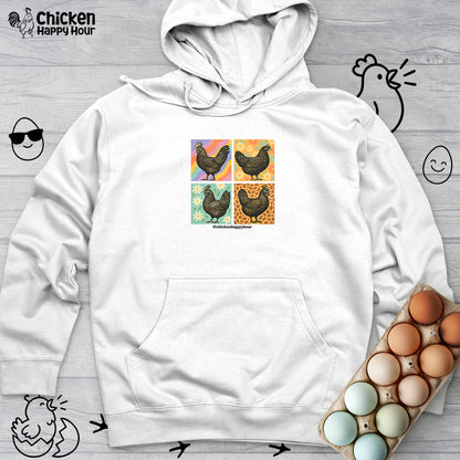 Retro Chicken Hooded Sweatshirt