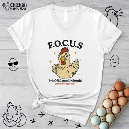 FOCUS V-Neck Tee