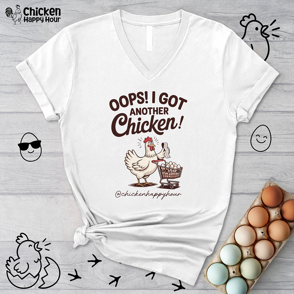 Oops I Got Another Chicken 2 V-Neck Tee