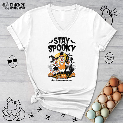 Stay Spooky V-Neck Tee