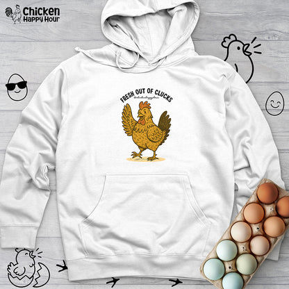 FRESH OUT OF CLUCKS Hooded Sweatshirt