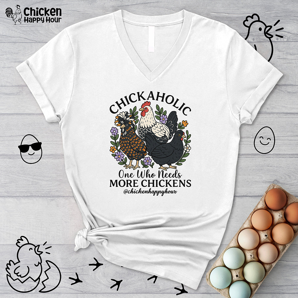Chickaholic V-Neck Tee