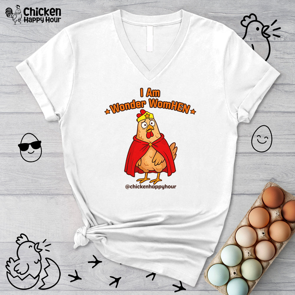 I Am Wonder WomHEN V-Neck Tee