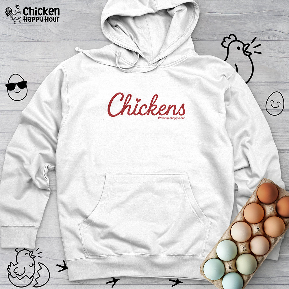 Love Chickens Hooded Sweatshirt