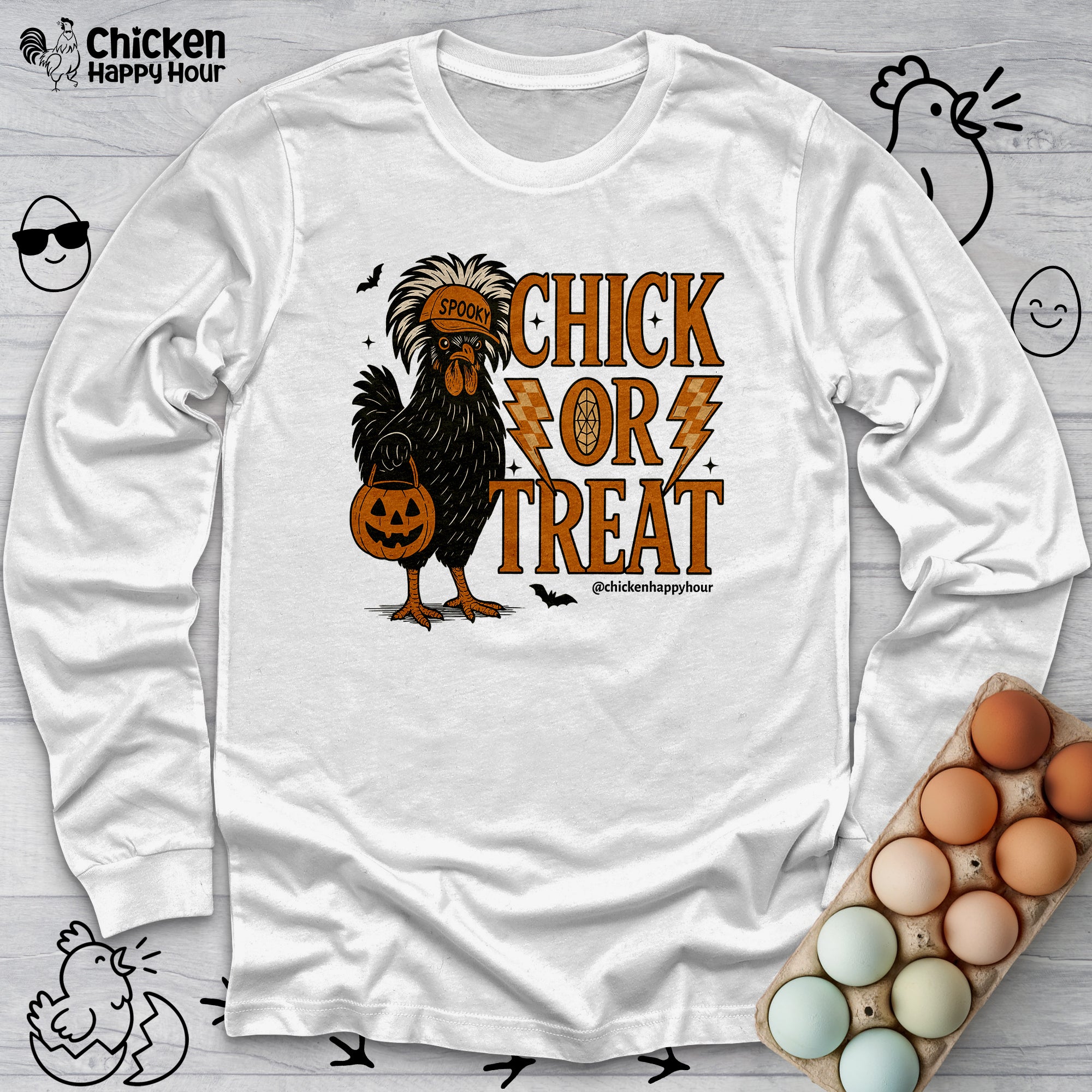 Chick Or Treat Long Sleeve