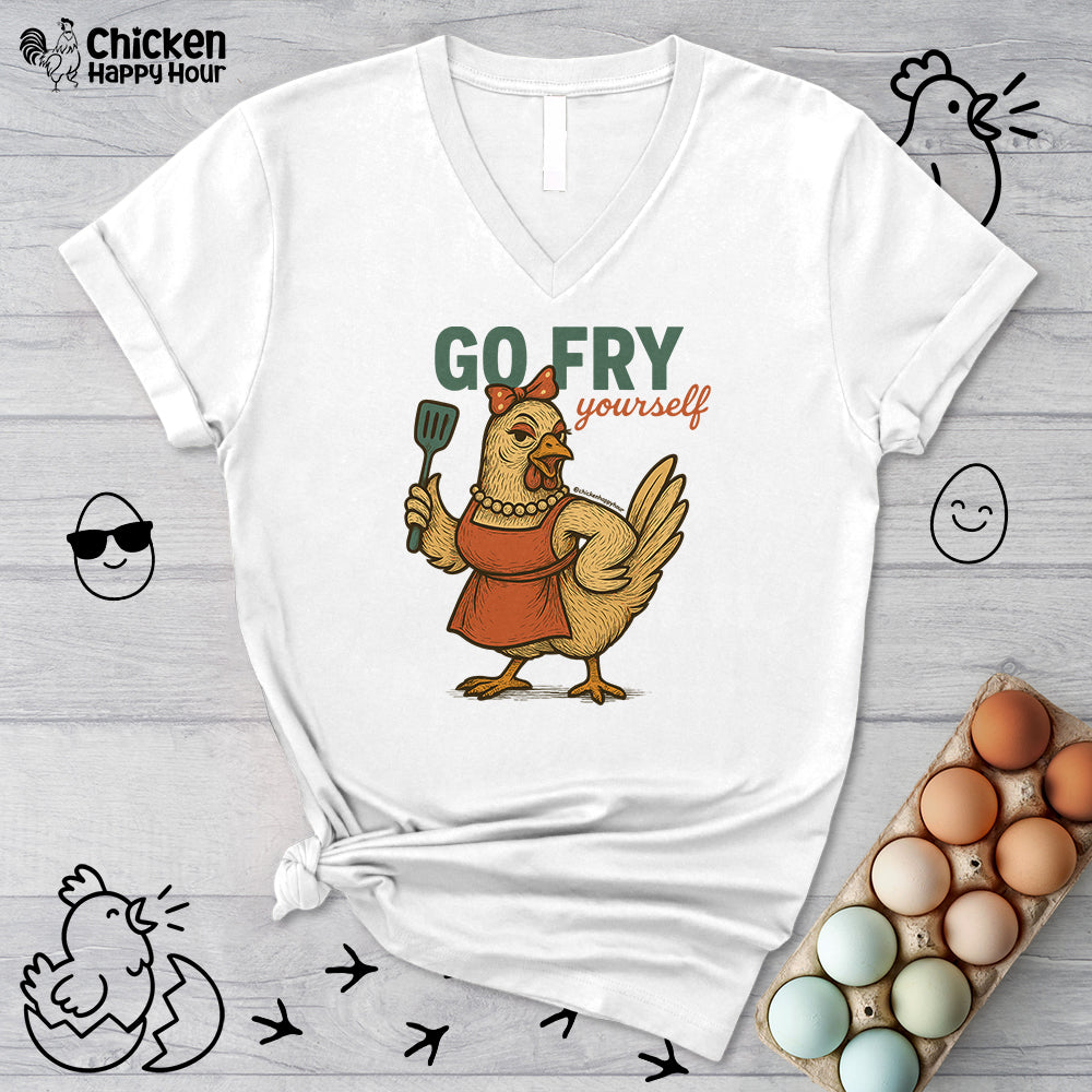 Go Fry Yourself V-Neck Tee