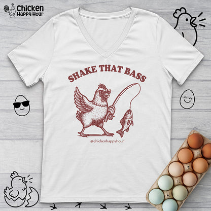 Shake That Bass V-Neck Tee