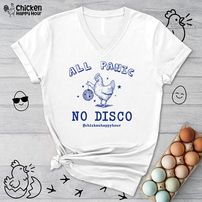 All Panic No Disco V-Neck Tee