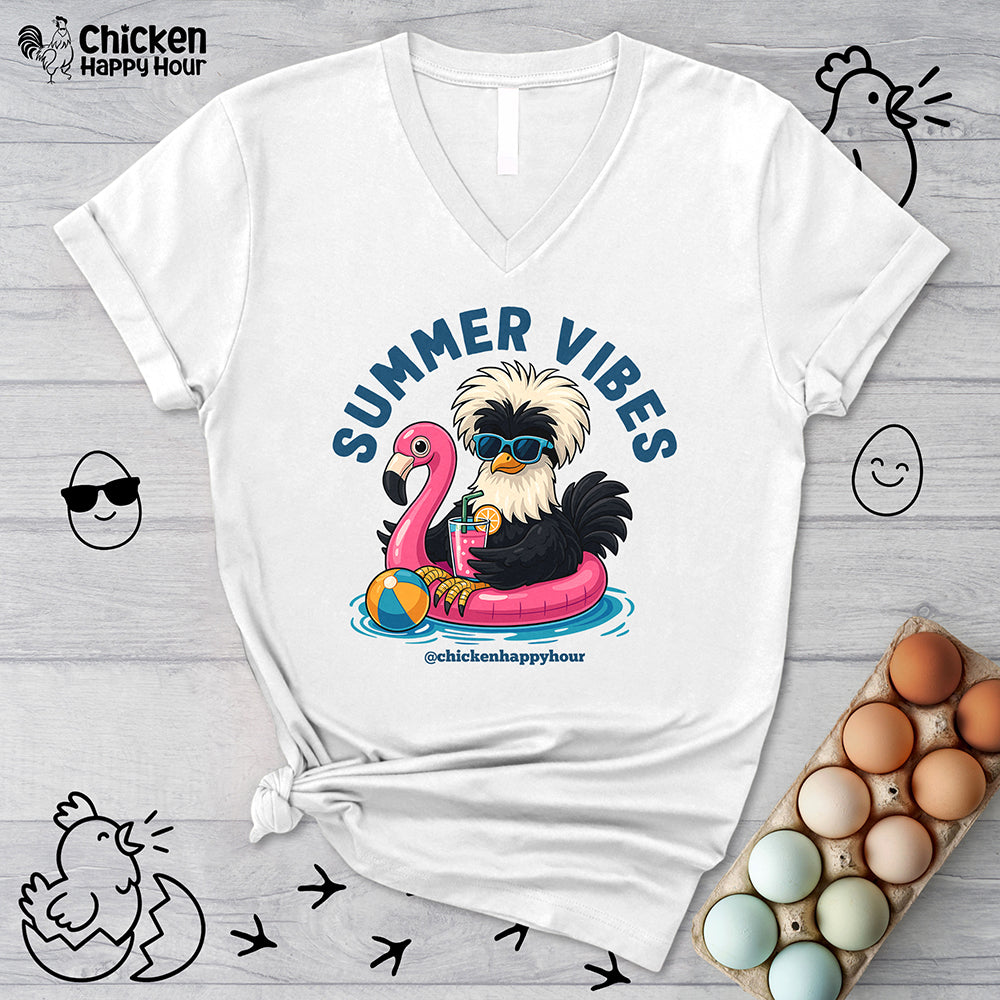 Summer Vibes V-Neck Tee