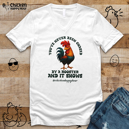 You’ve Never Been Chased by a Rooster V-Neck Tee