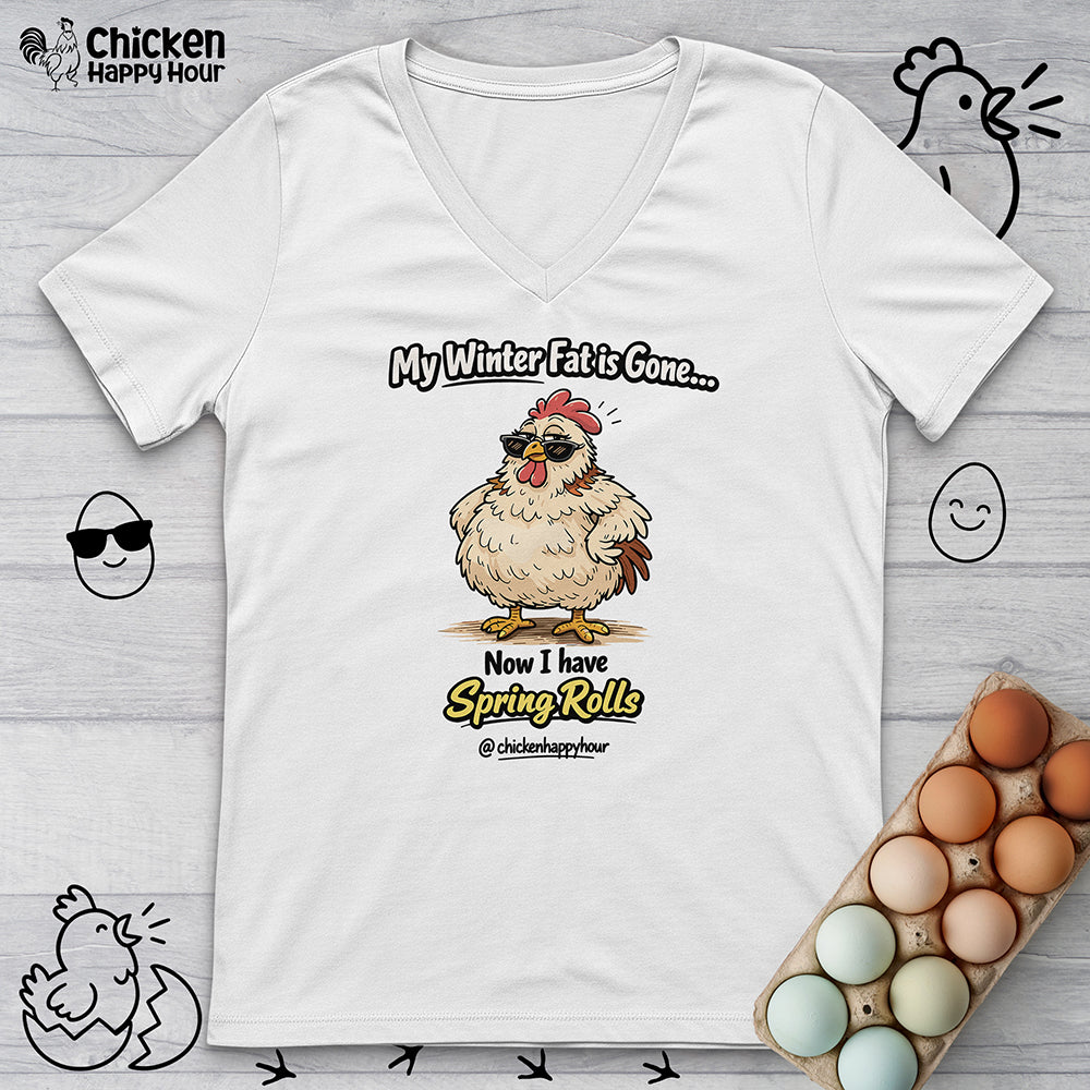 My Winter Fat Is Gone V-Neck Tee