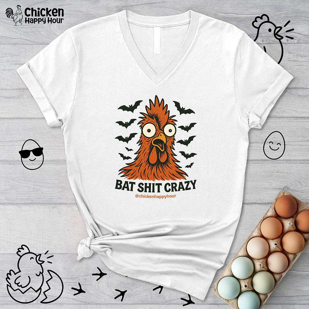 Bat Shit Crazy V-Neck Tee