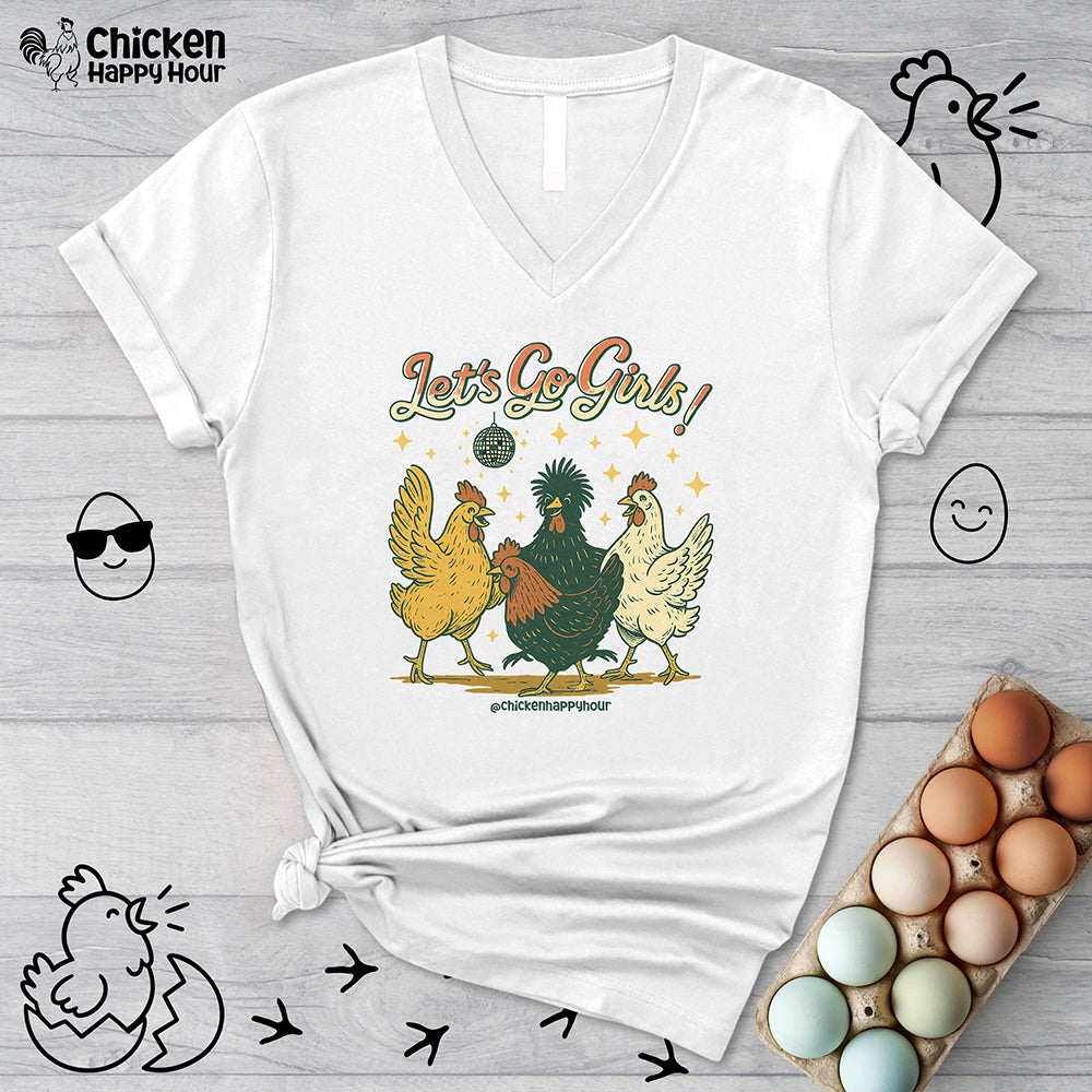 Let's Go Girls V-Neck Tee