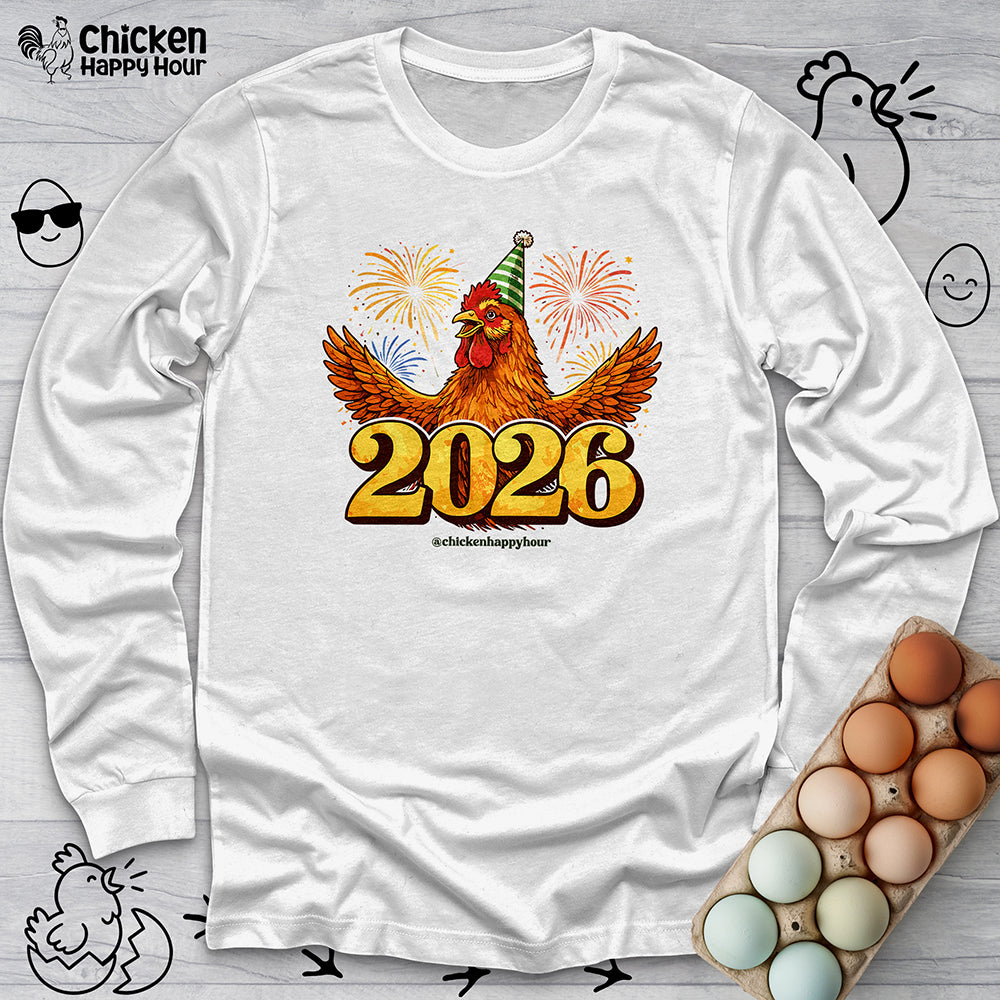 New Year Chicken 2026 Long Sleeve