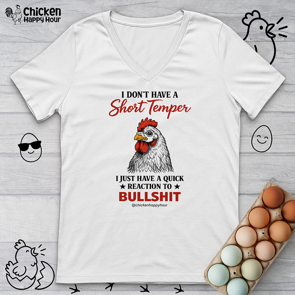 I Don't Have A Short Temper V-Neck Tee