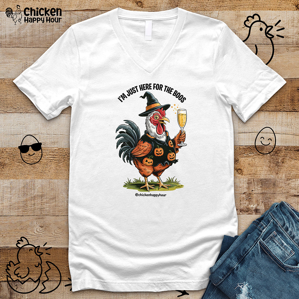 Here for the Boos V-Neck Tee