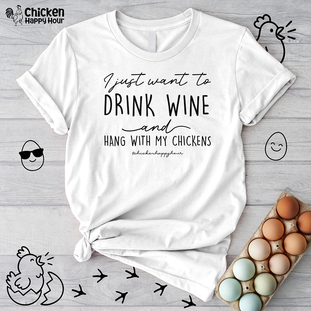 I Just Want to Drink Wine Unisex Tee