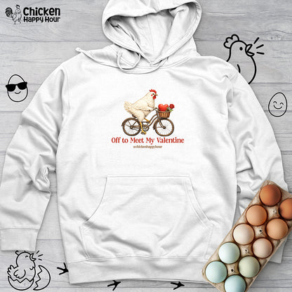 Off to Meet My Valentine Hooded Sweatshirt