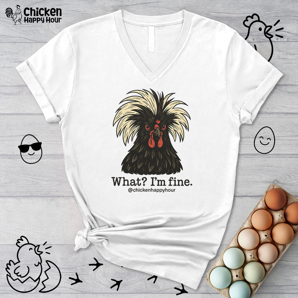 What I'm Fine V-Neck Tee