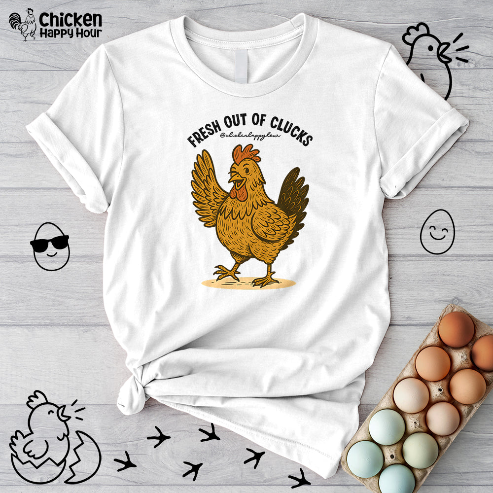 FRESH OUT OF CLUCKS Unisex Tee