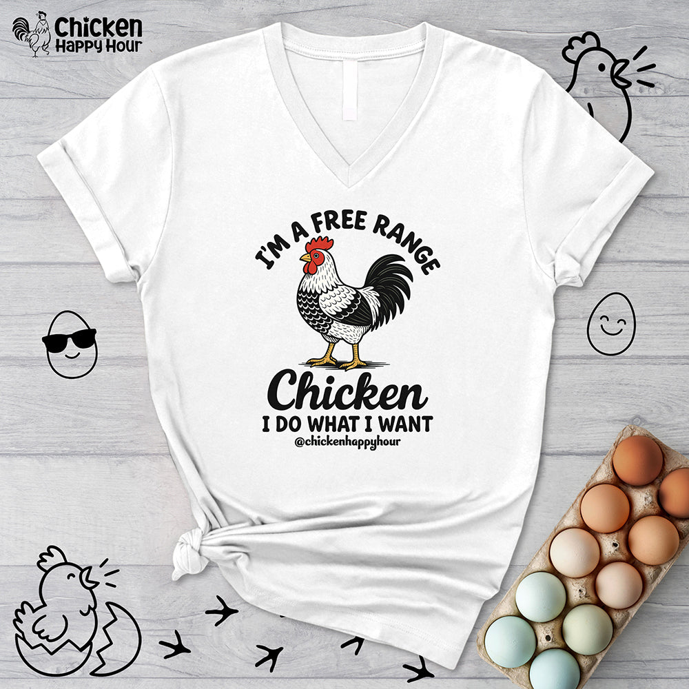 I'm A Free Range V-Neck Tee
