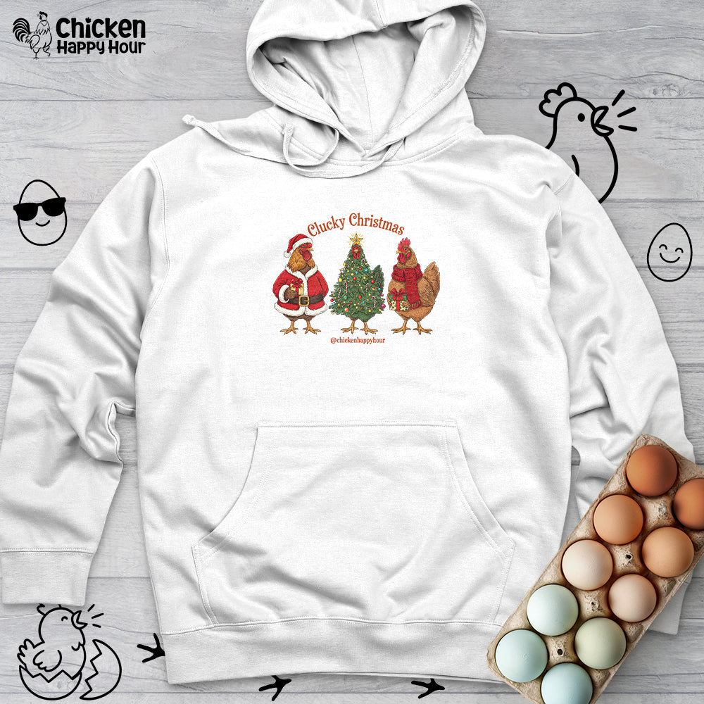 Clucky Christmas Hooded Sweatshirt