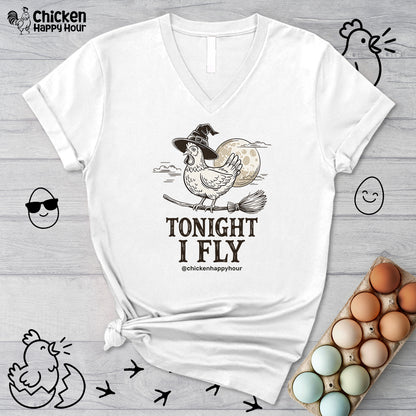 Tonight I Fly V-Neck Tee