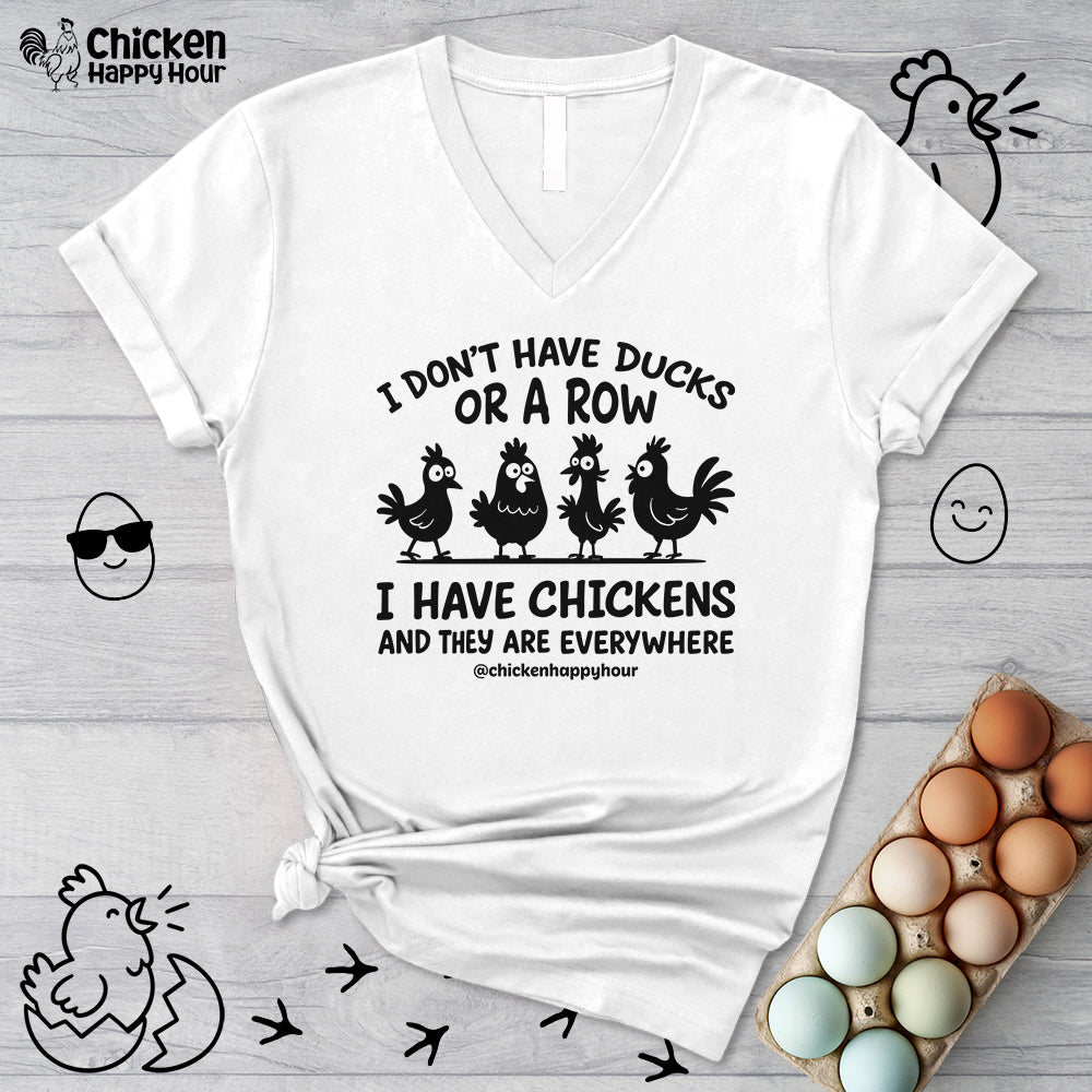 I Don't Have Ducks V-Neck Tee