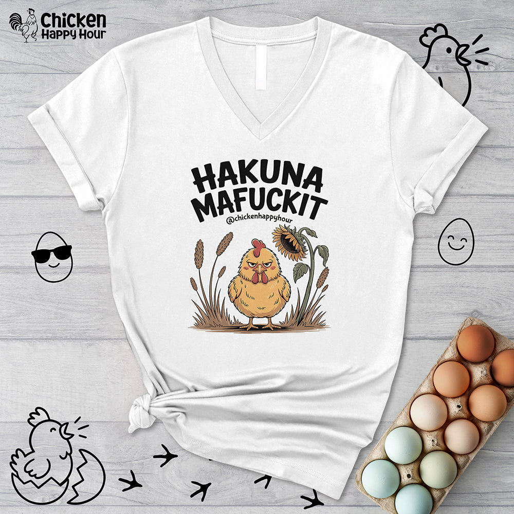 Hakuna Mafuckit V-Neck Tee