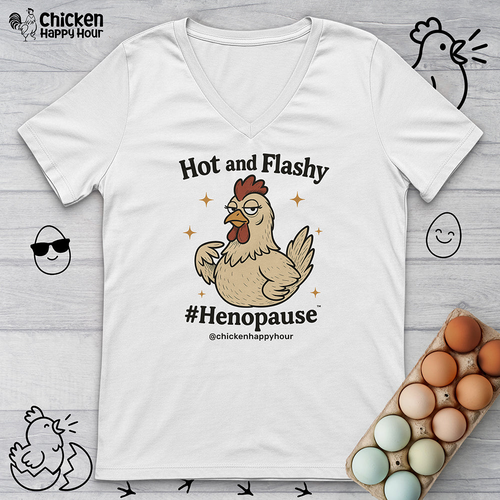 Hot and Flashy V-Neck Tee
