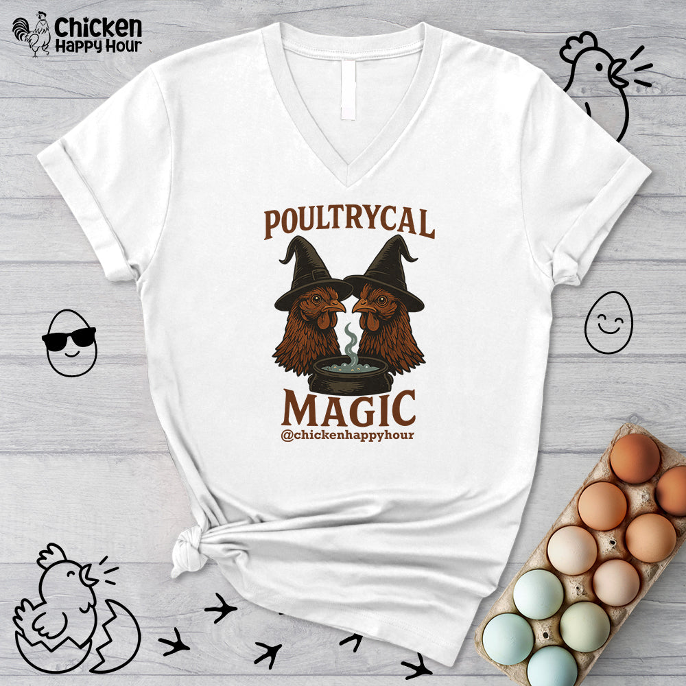 Poultrycal Magic V-Neck Tee