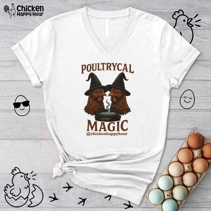 Poultrycal Magic V-Neck Tee