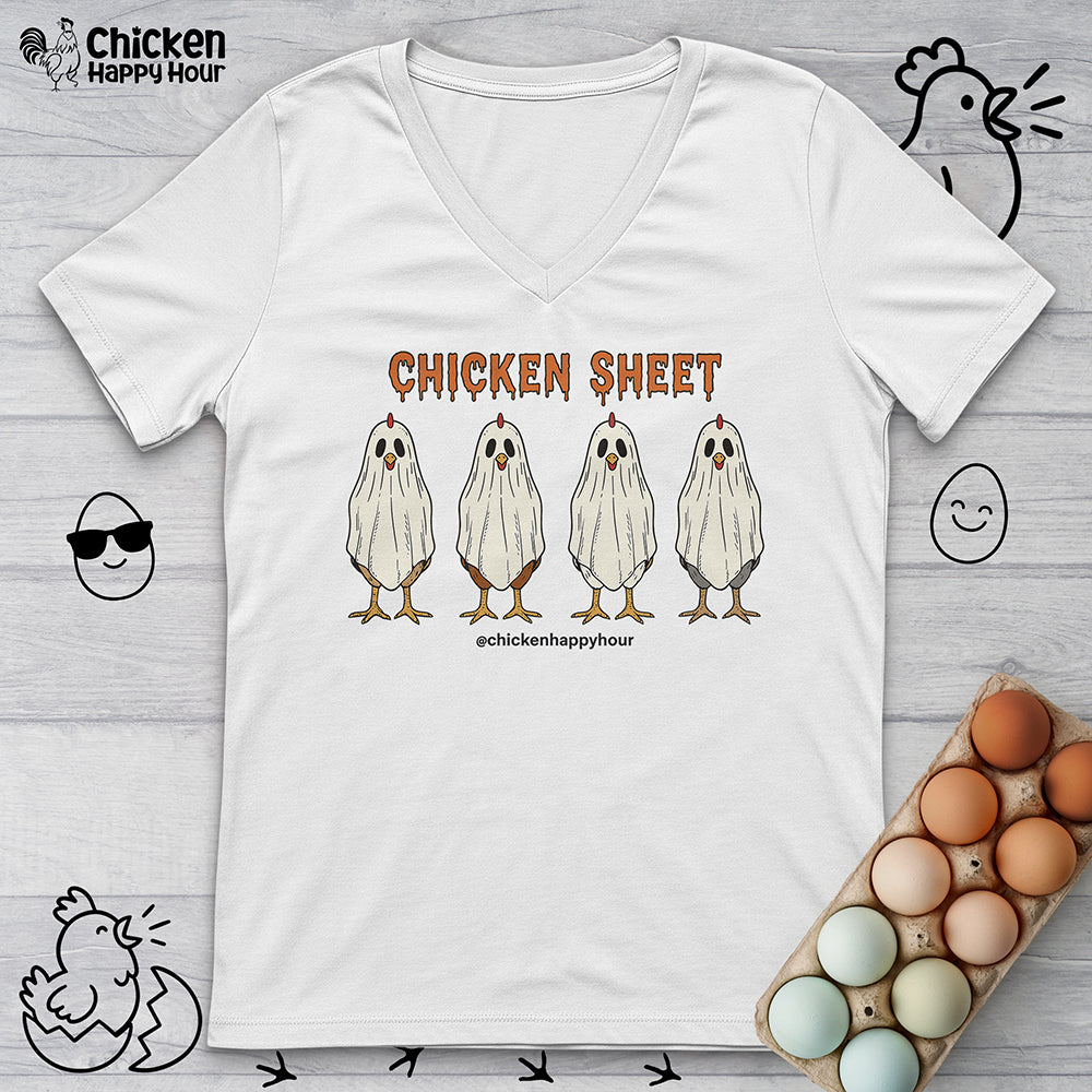 Chicken Sheet V-Neck Tee