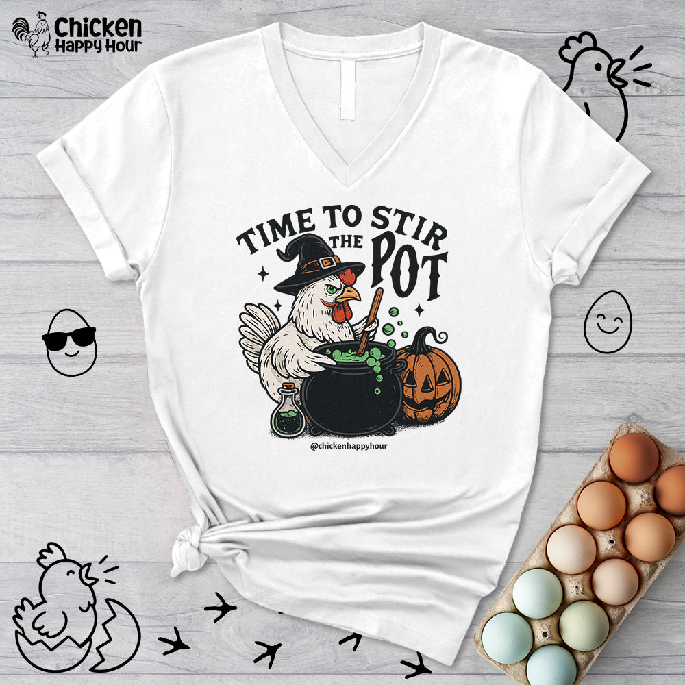 Time to Stir the Pot V-Neck Tee