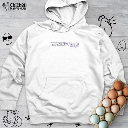 CHICKENS People Hooded Sweatshirt