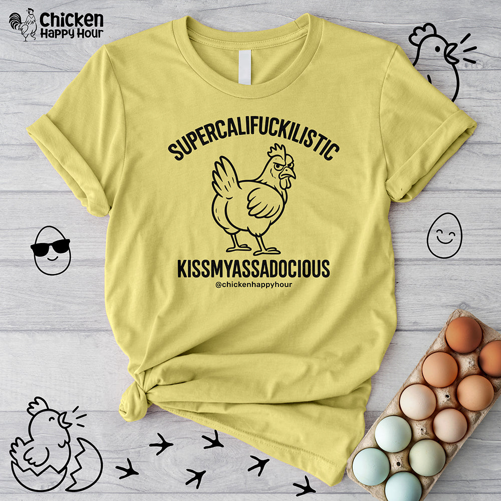 Supercalifuckilistic Kissmyassadocious Black Unisex Tee