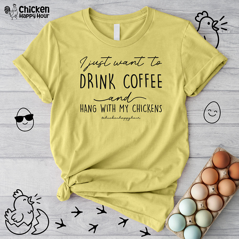 I Just Want to Drink Coffee Unisex Tee