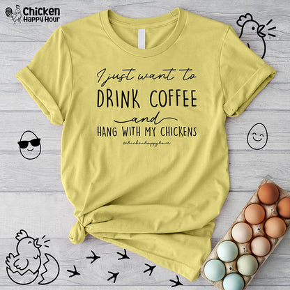 I Just Want to Drink Coffee Unisex Tee