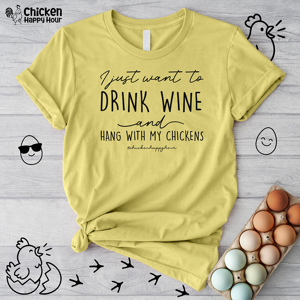 I Just Want to Drink Wine Unisex Tee