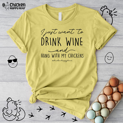 I Just Want to Drink Wine Unisex Tee
