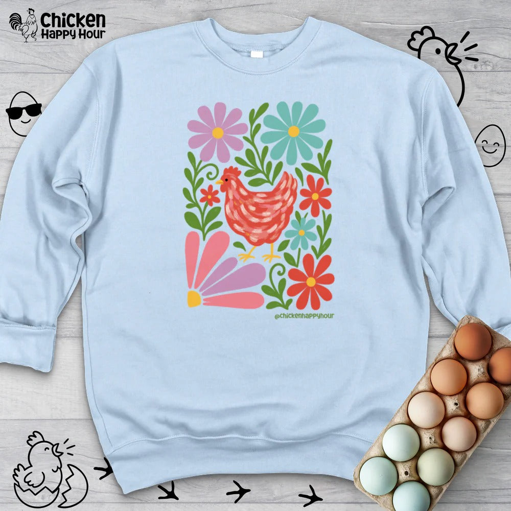 Chicken Blooms Sweatshirt