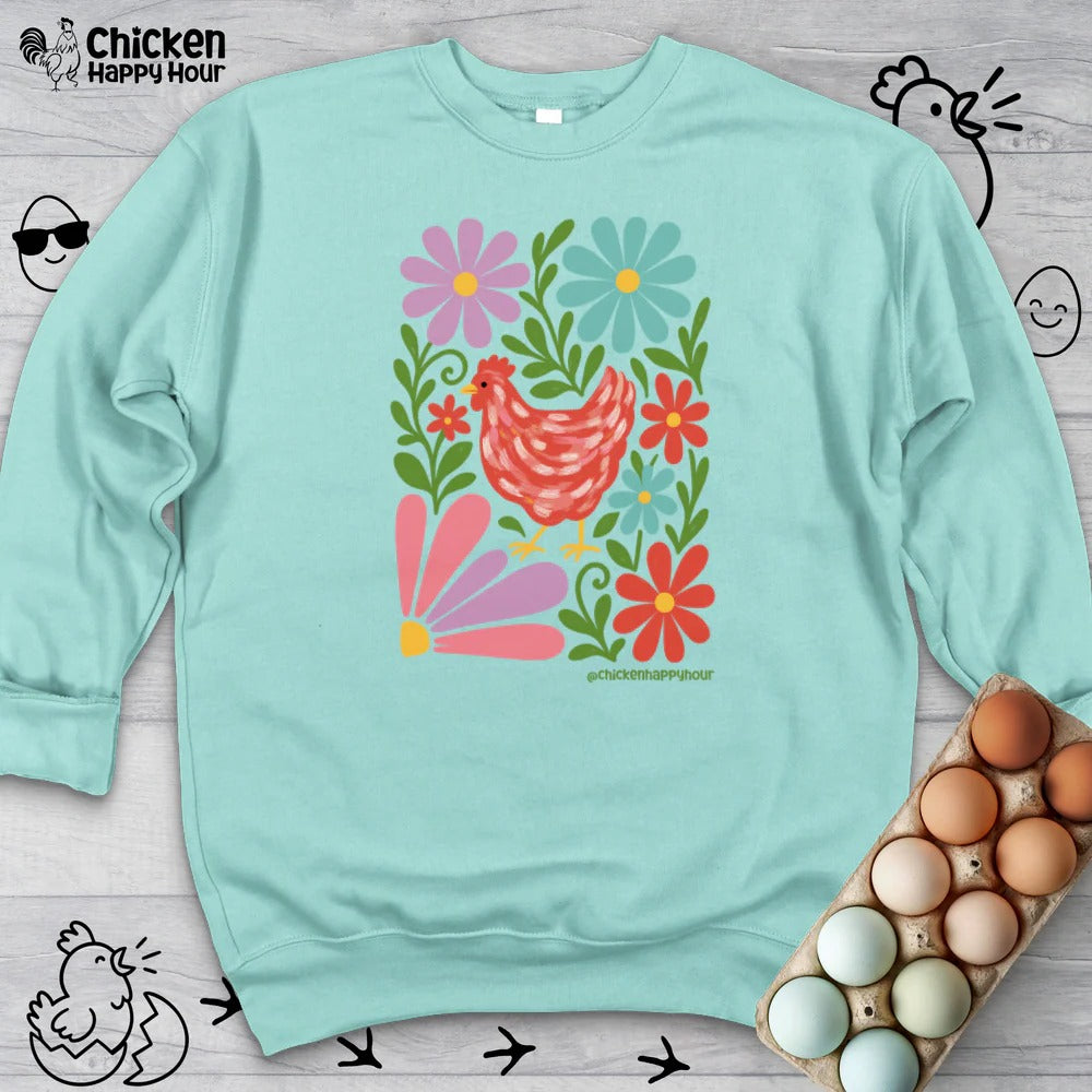 Chicken Blooms Sweatshirt